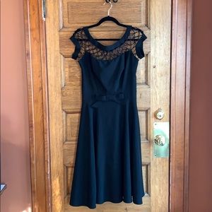 Tatyana Retro Black Dress LBD